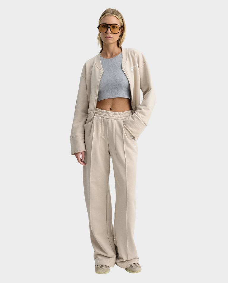 Beżowe spodnie dresowe Flow