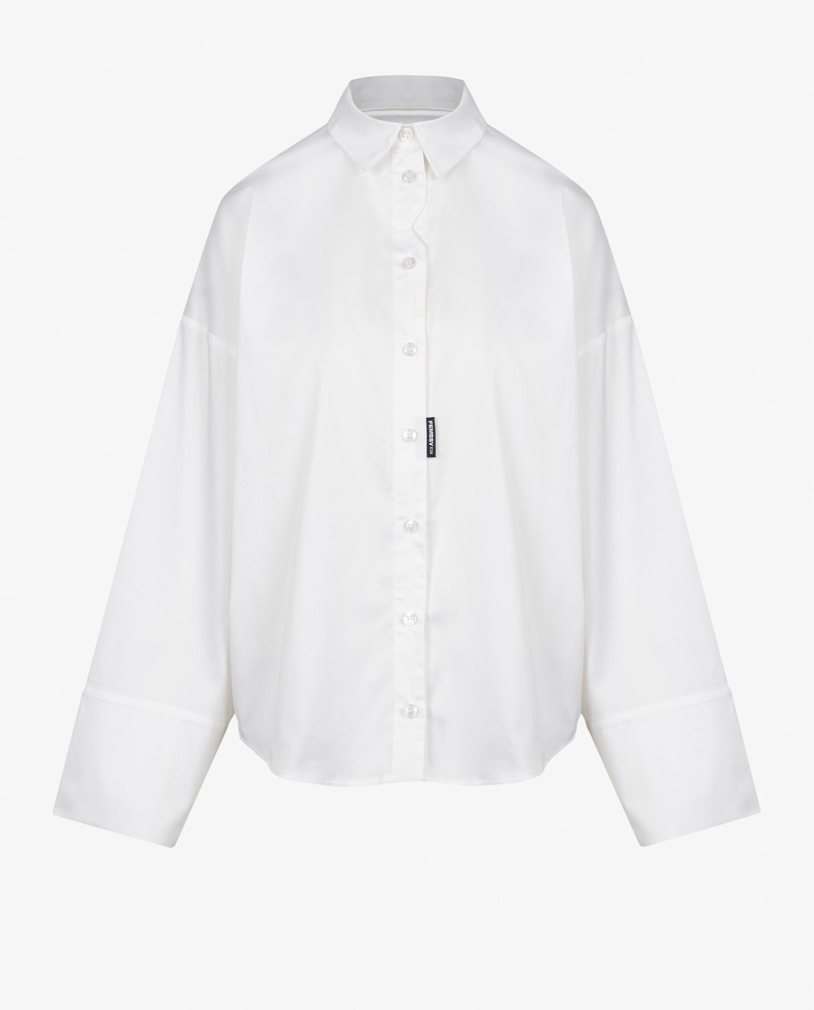 Biała koszula z napisem na plecach Clara - Image #3