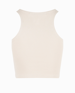 Beżowy top o krótkim kroju Midline - Image #6