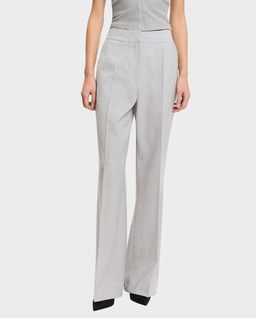 Jasnoszare spodnie z wysokim stanem - Image #0