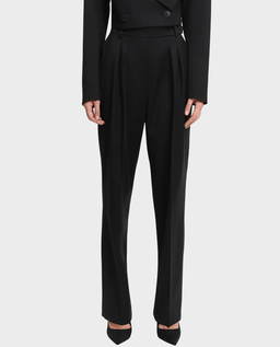 Czarne spodnie z wysokim stanem - Image #0