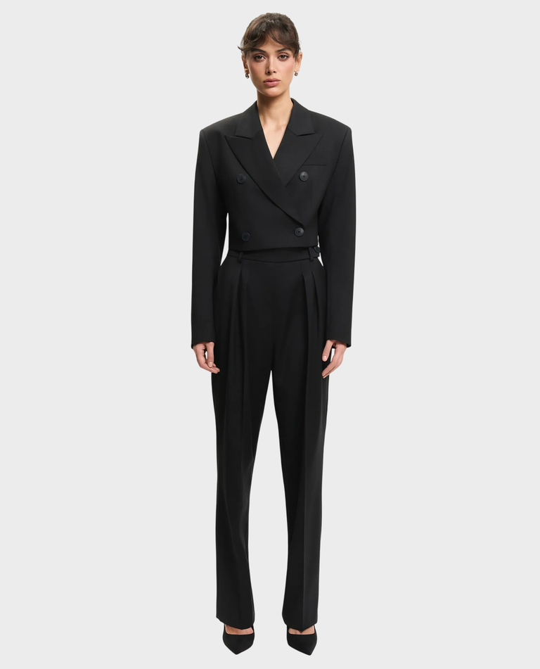 Czarne spodnie z wysokim stanem - Image #2