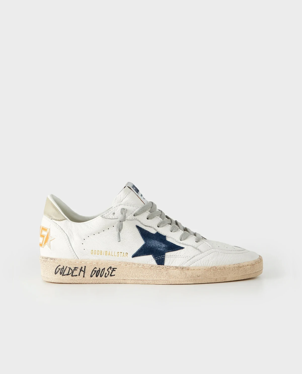 Białe skórzane sneakersy BallStar - Image #0