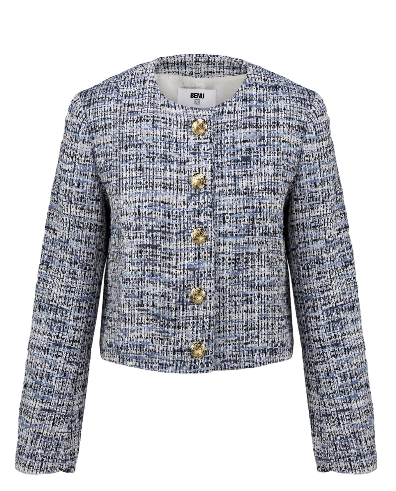 Tweedowa marynarka ze złotymi guzikami - Image #1