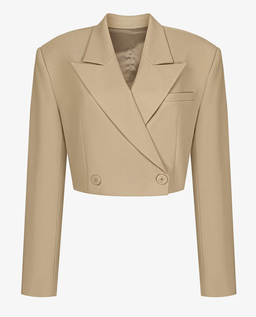 Krótka karmelowa marynarka - Image #2