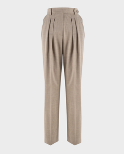 Karmelowe spodnie materiałowe - Image #1