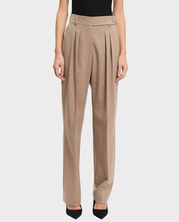 Karmelowe spodnie materiałowe - Image #0