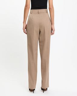 Karmelowe spodnie materiałowe - Image #3