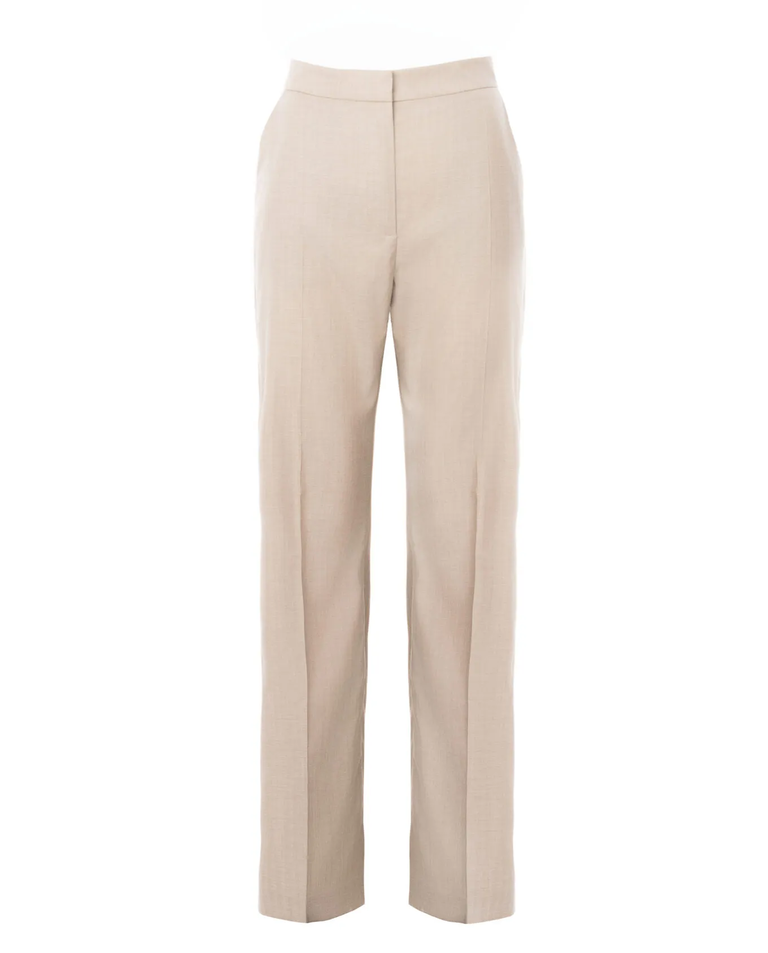 Eleganckie beżowe spodnie - Image #3