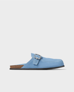 Zamszowe mule z klamerką - Image #0