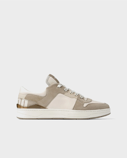 Beżowe skórzane sneakersy - Image #0