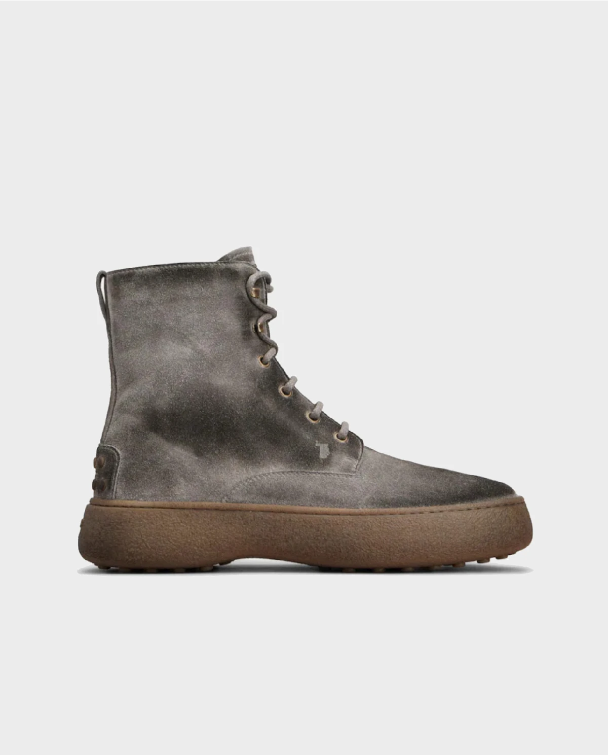 Szare zamszowe botki - Image #0