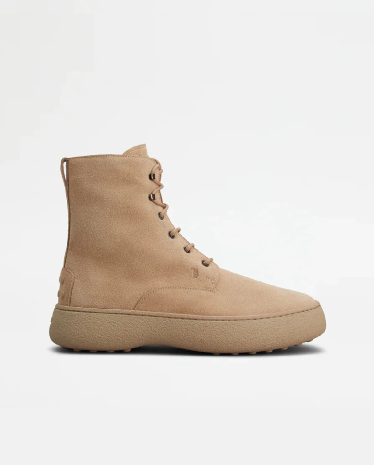 Beżowe zamszowe botki - Image #0