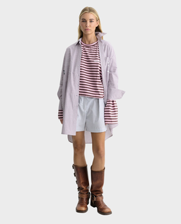 Długa koszula w paski Violet - Image #1