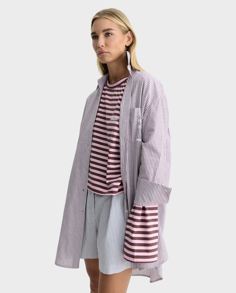 Długa koszula w paski Violet