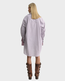 Długa koszula w paski Violet - Image #2