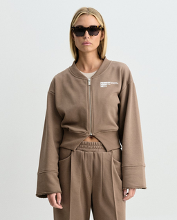 Bluza z rozcięciem Sculp Taupe - Image #0