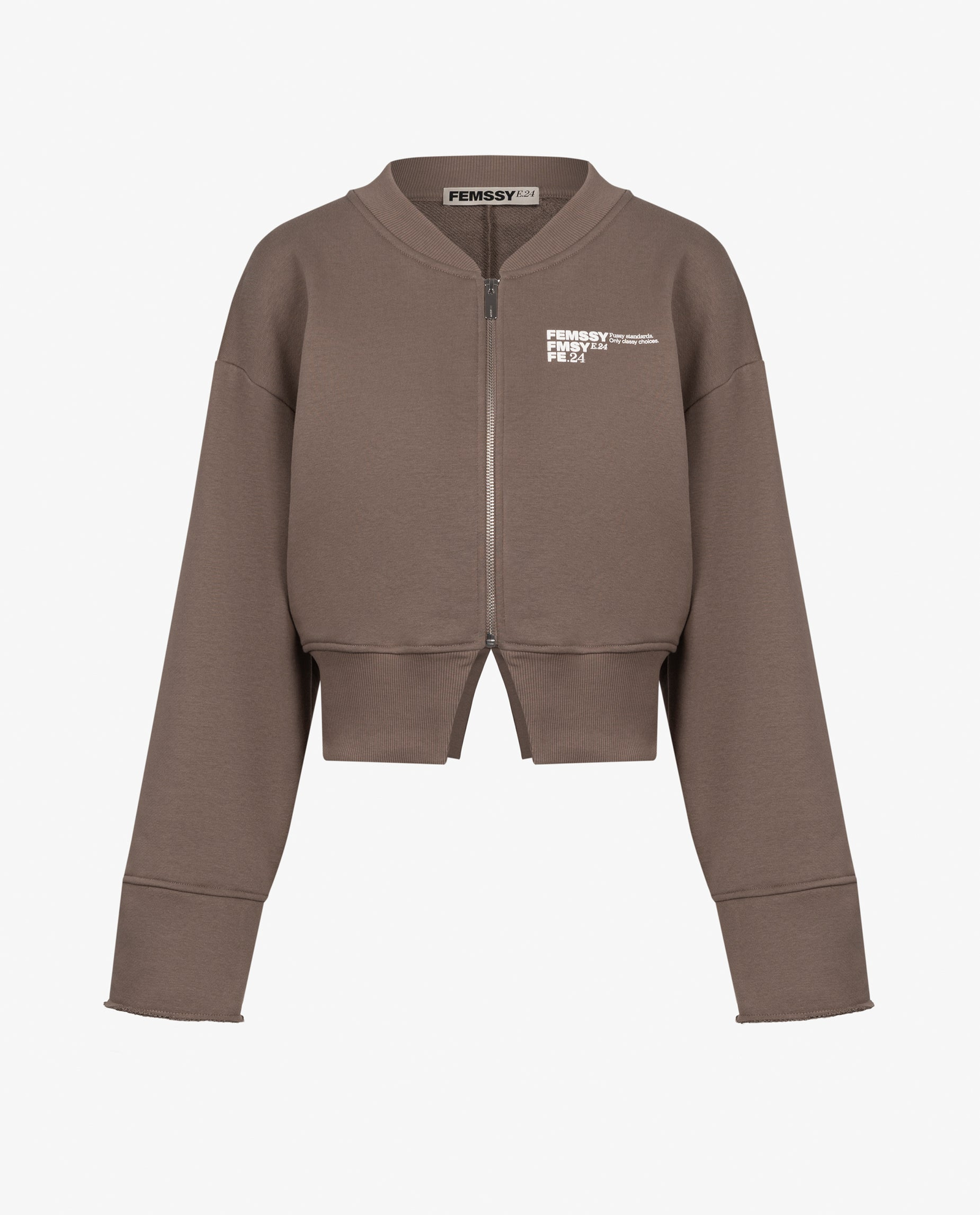 Bluza z rozcięciem Sculp Taupe - Image #4