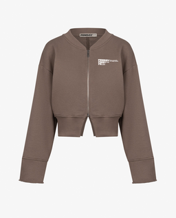 Bluza z rozcięciem Sculp Taupe - Image #4