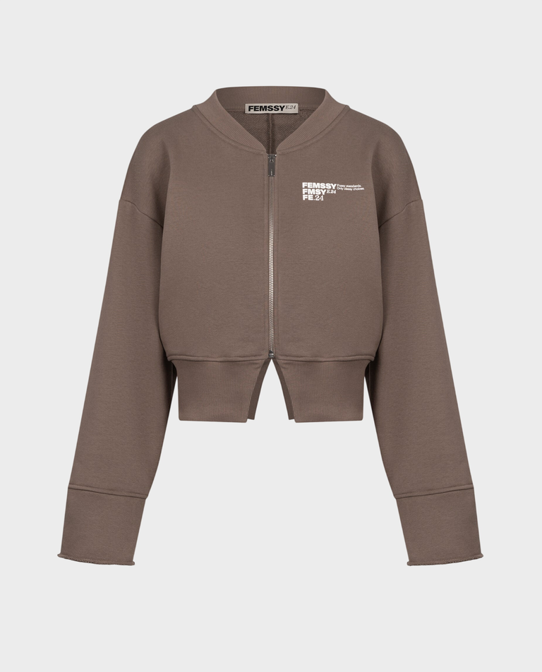 Bluza z rozcięciem Sculp Taupe