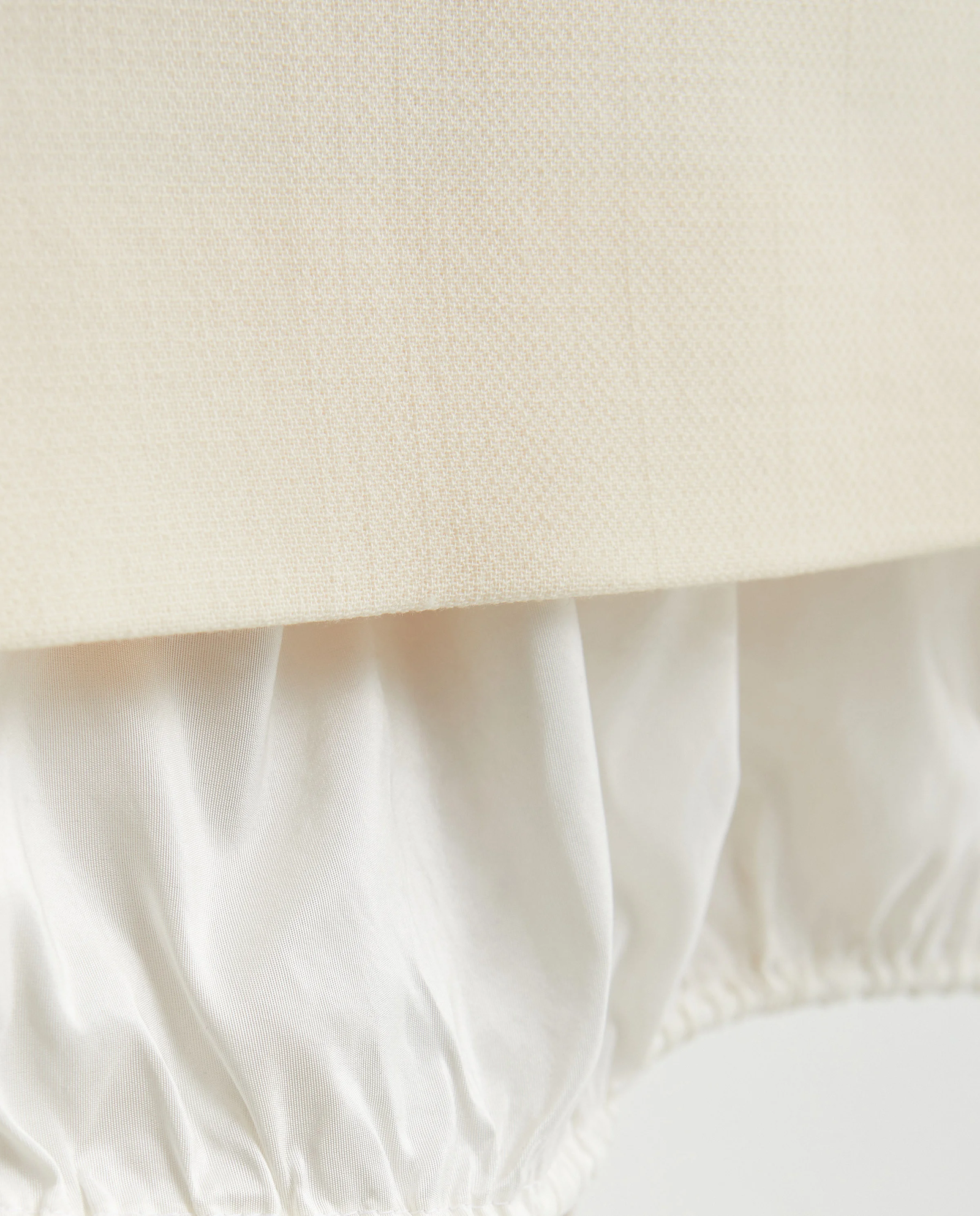 Dwustronna kremowa spódnica midi - Image #4