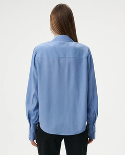 Niebieska koszula z jedwabiu Isabelle - Image #3
