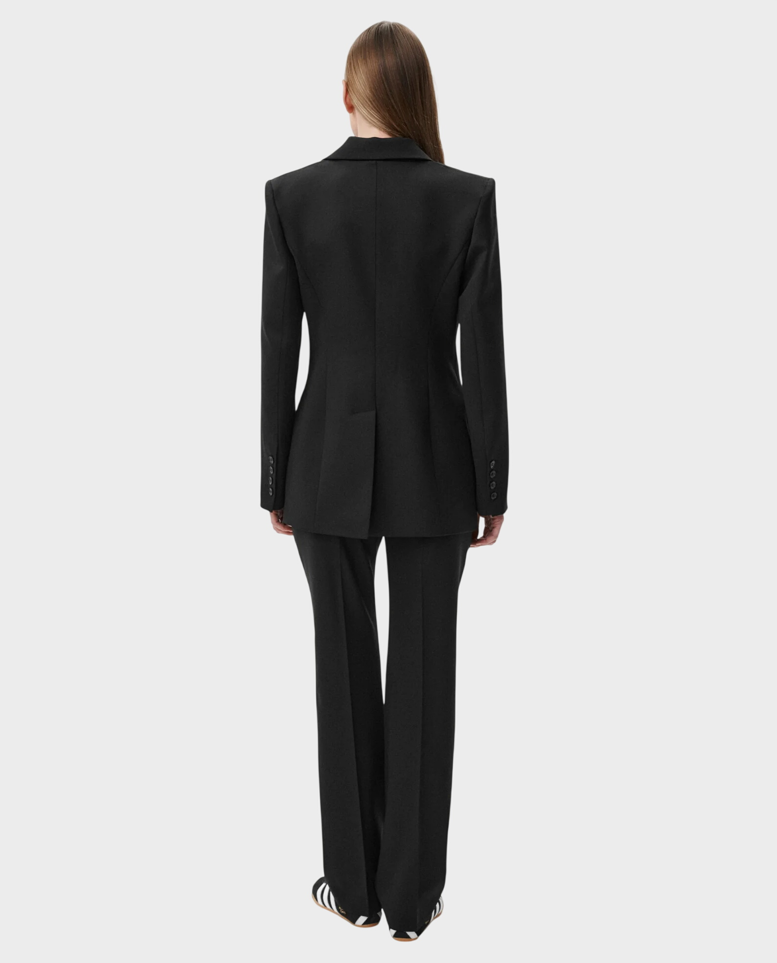 Czarne wełniane spodnie Serene - Image #2