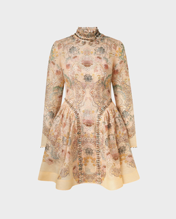 Różowa sukienka w kwiaty Rebellion mini - Image #1