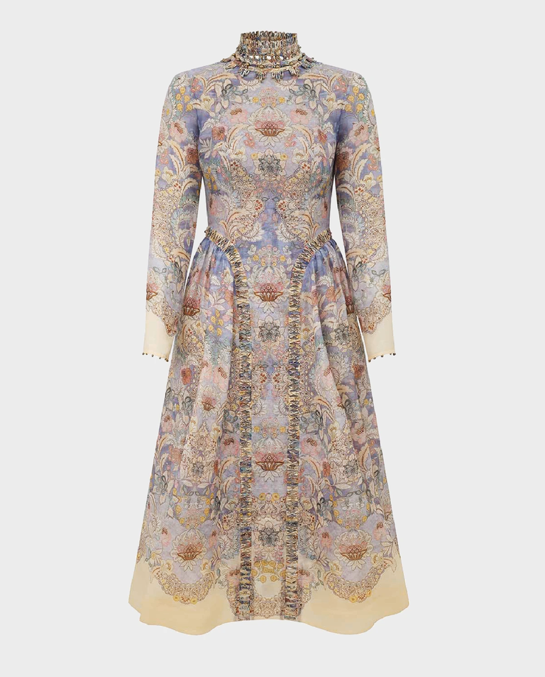 Sukienka w kwiaty Rebellion midi