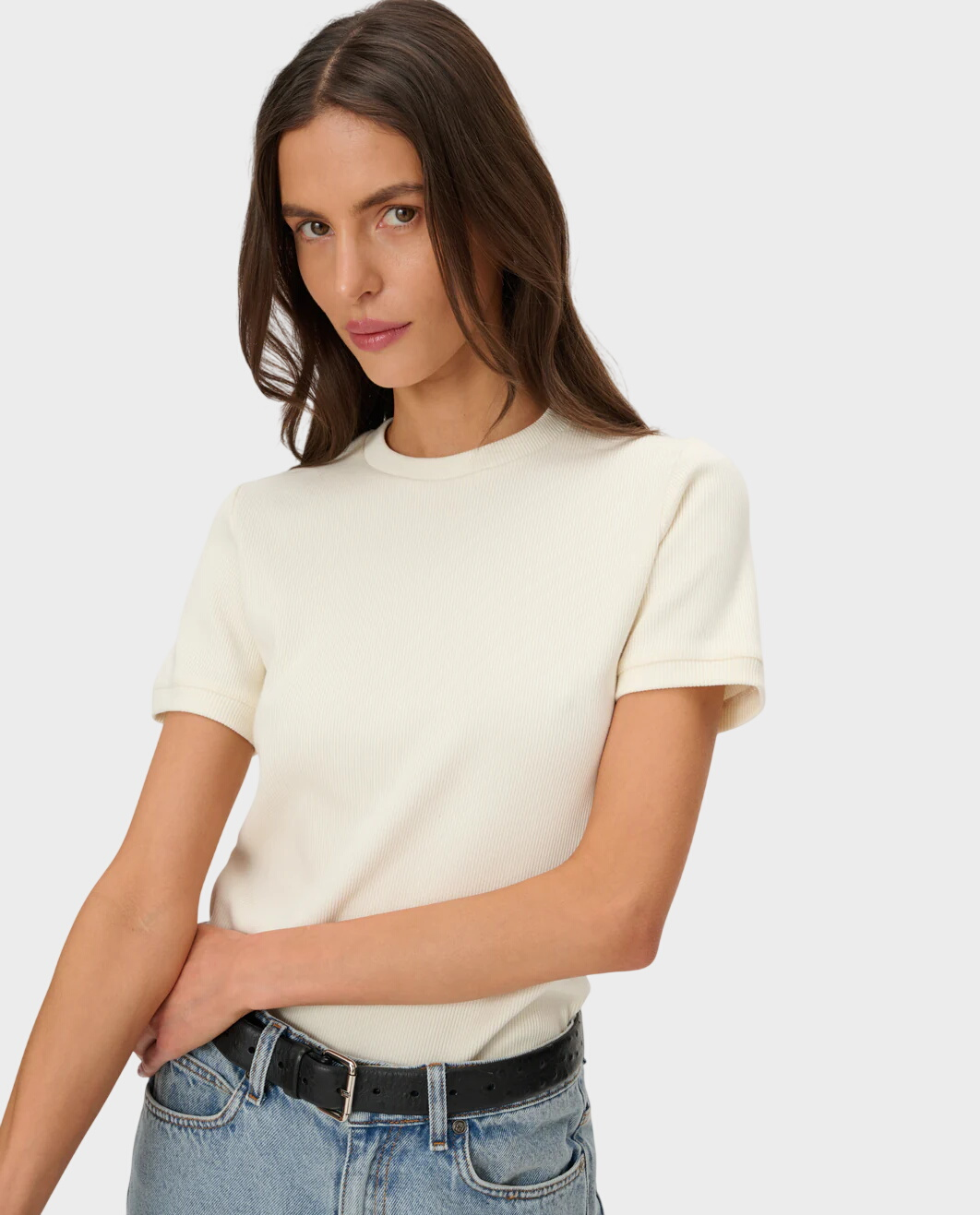 Bawełniany t-shirt ecru Fellow - Image #1