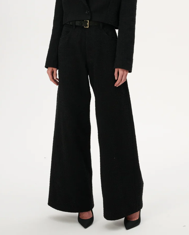 Szerokie spodnie z bawełny Leni - Image #0