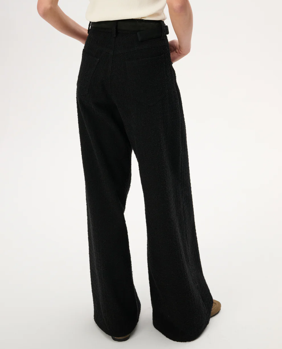 Szerokie spodnie z bawełny Leni - Image #2