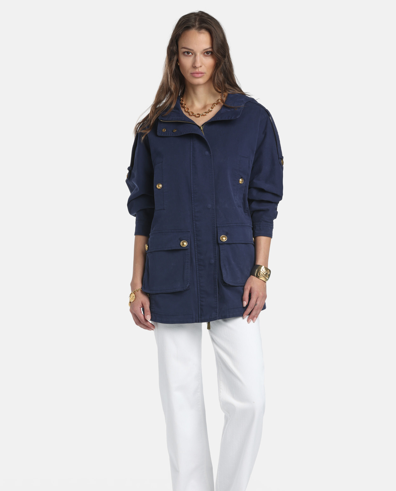 Granatowa kurtka Ventoso - Image #2