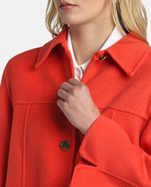 Koralowy płaszcz Vantos - Image #3