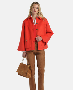 Koralowy płaszcz Vantos - Image #2