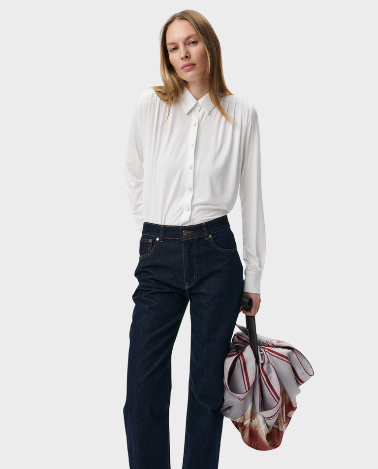 Biała koszula z kołnierzykiem Amelie - Image #3