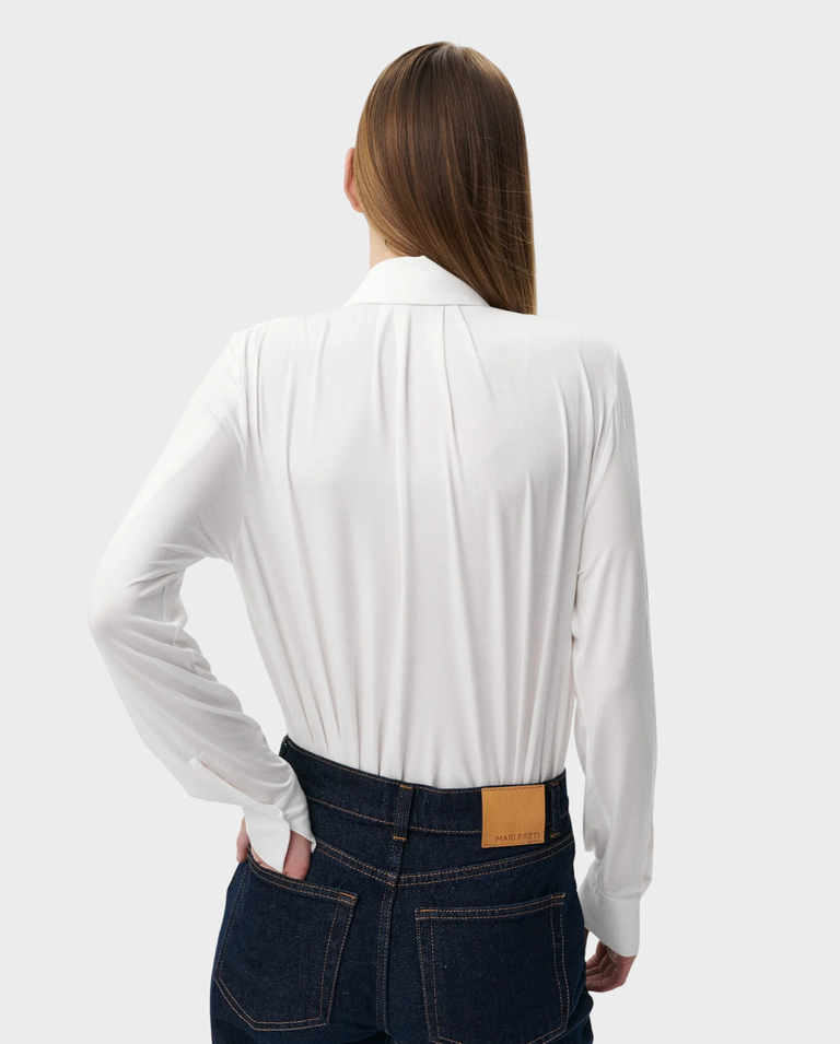 Biała koszula z kołnierzykiem Amelie - Image #4