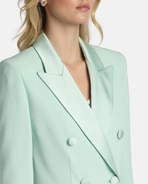 Miętowa dwurzędowa marynarka Velo - Image #3