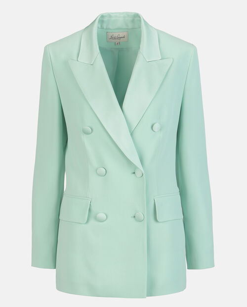 Miętowa dwurzędowa marynarka Velo - Image #5