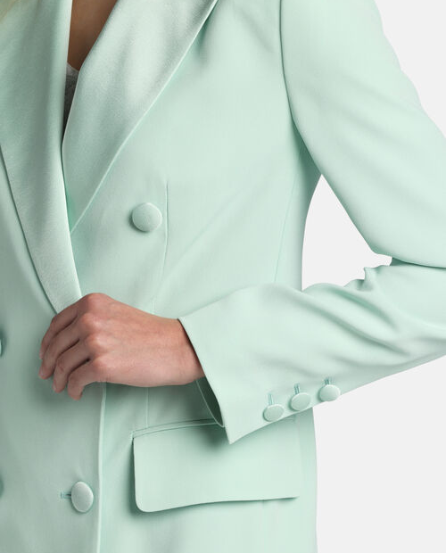 Miętowa dwurzędowa marynarka Velo - Image #4