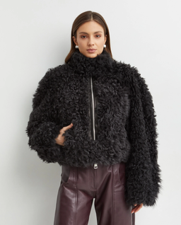 Czarna skórzana kurtka Nofre - Image #0