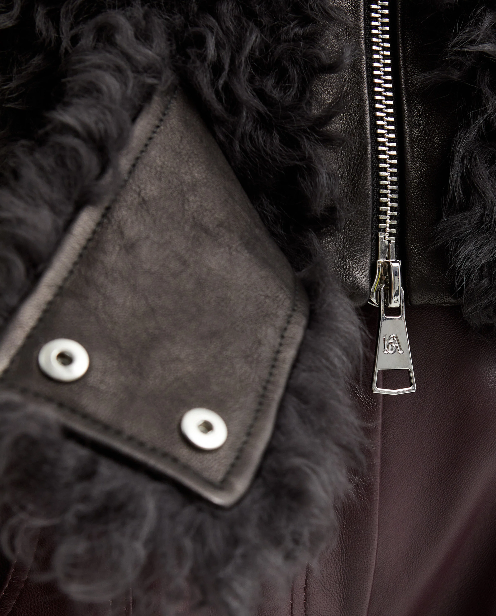 Czarna skórzana kurtka Nofre - Image #5