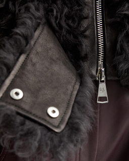 Czarna skórzana kurtka Nofre - Image #5