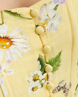 Żółta sukienka w kwiaty - Image #4