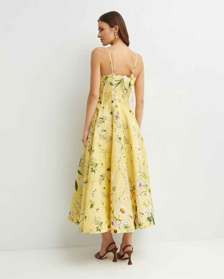 Żółta sukienka w kwiaty - Image #3
