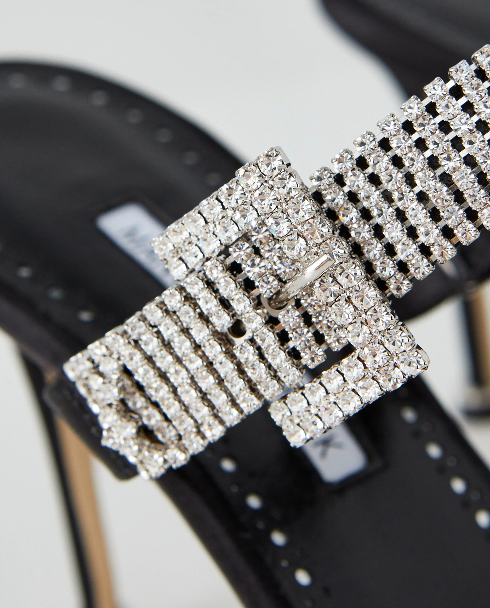 Czarne klapki na szpilce Fibolta 90 - Image #4