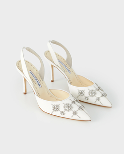 Białe czółenka Ralyne 90 - Image #2