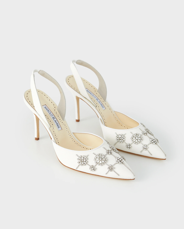 Białe czółenka Ralyne 90 - Image #2