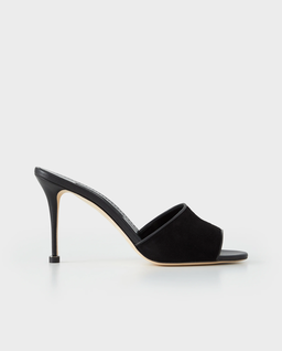 Czarne klapki na szpilce Larache 90 - Image #0