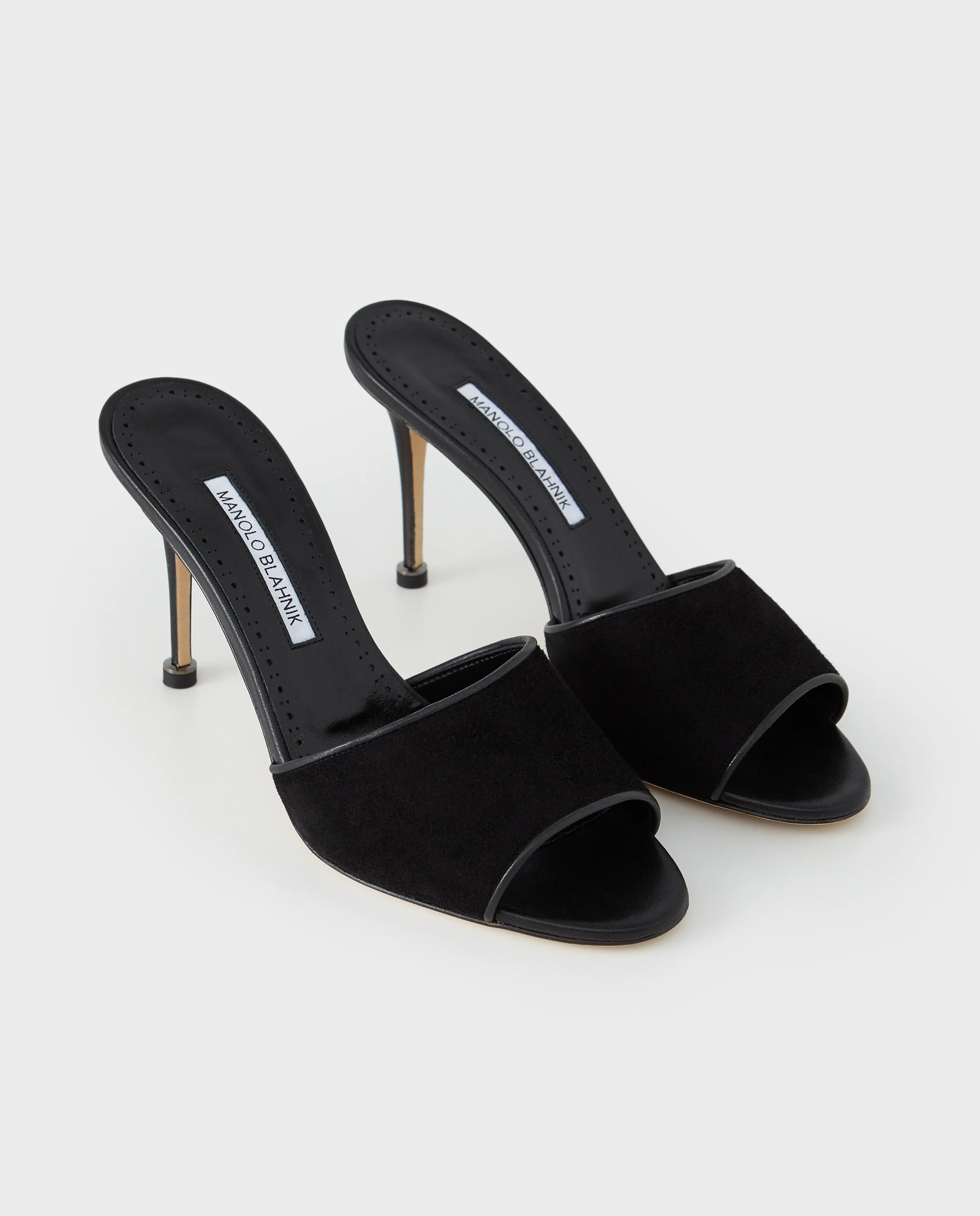 Czarne klapki na szpilce Larache 90 - Image #2